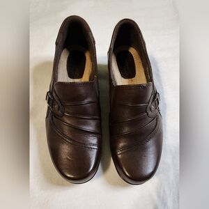 Earth Origins by Earth Roxanne Women's Brown Leather Loafers, EUC, Size 9 Wide